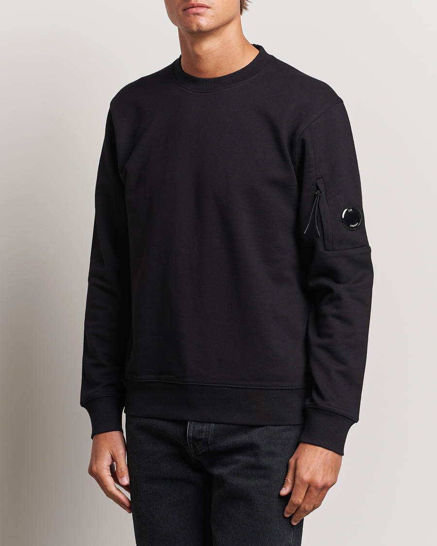 Herren |  | C.P. Company | Diagonal Raised Fleece Lens Sweatshirt Black