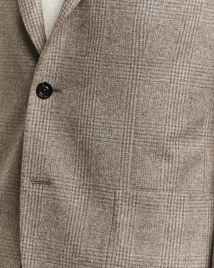 Herren | Sakkos | Boglioli | K Jacket Prince Of Wales Check Blazer Light Beige
