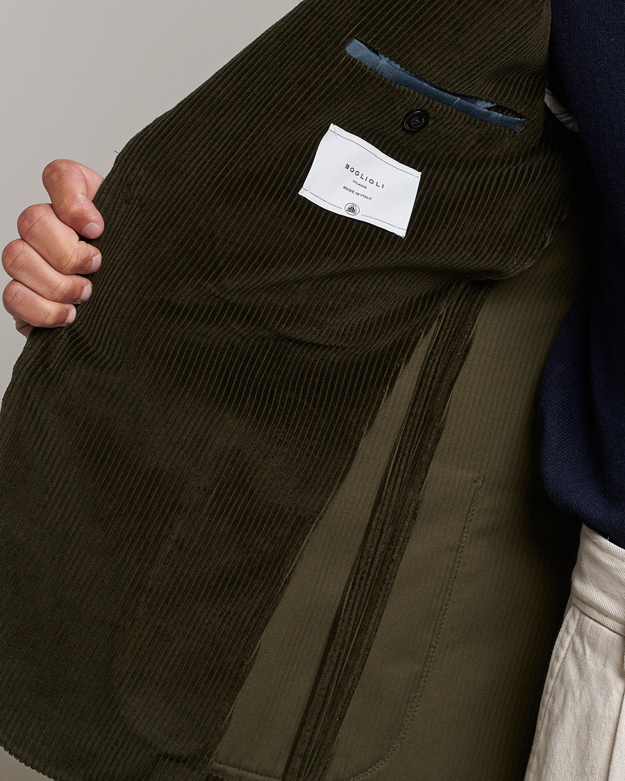 Herren | Sakkos | Boglioli | K Jacket Corduroy Blazer Dark Green