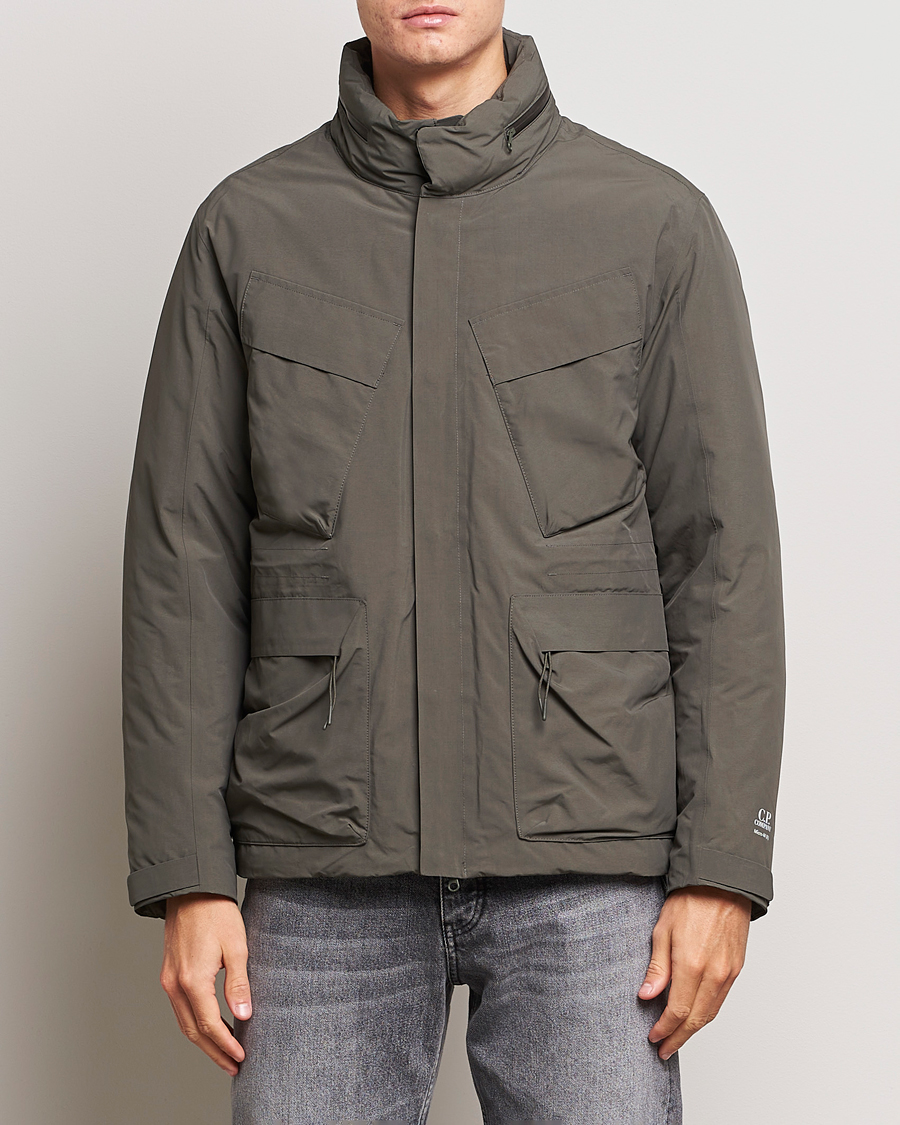 Herren | Jacken | C.P. Company | Micro M Re-Cycled Padded Field Jacket Olive