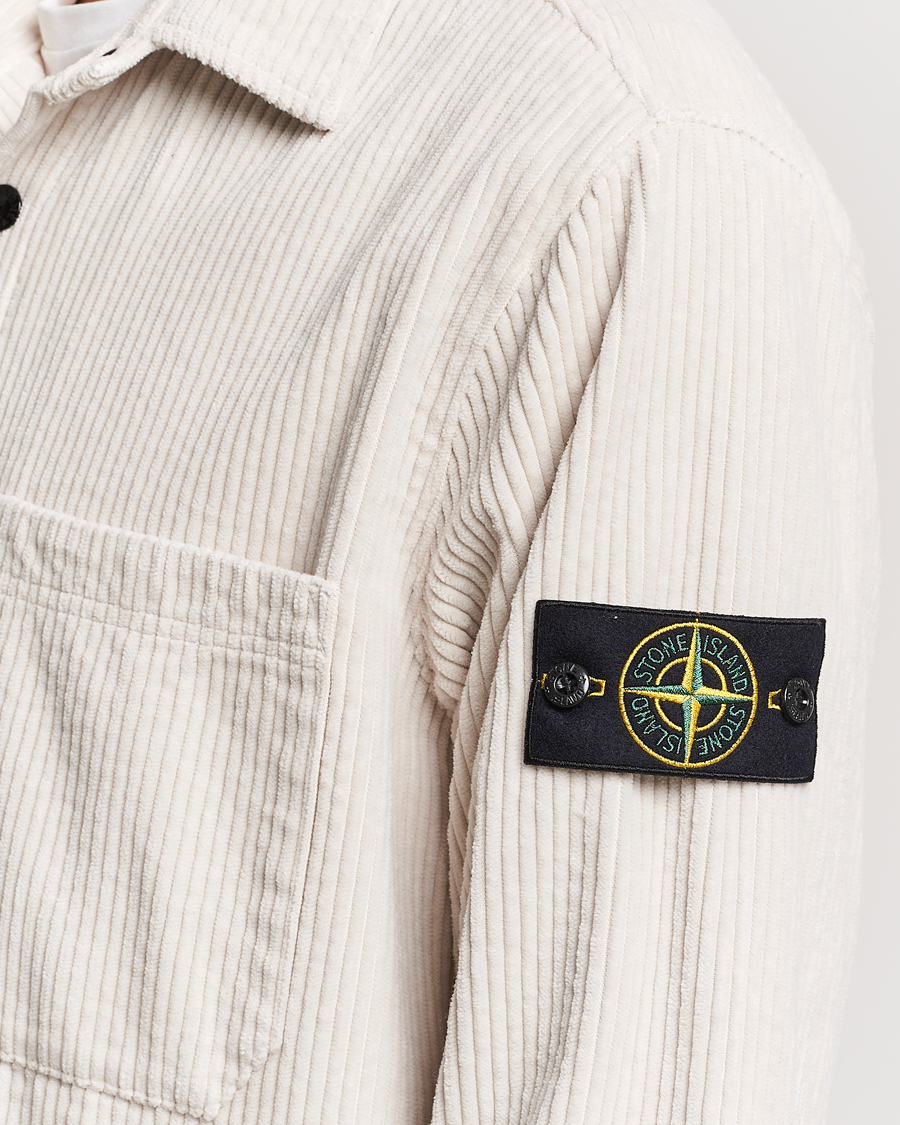Herren | Hemden | Stone Island | Garment Dyed Corduroy Overshirt Plaster