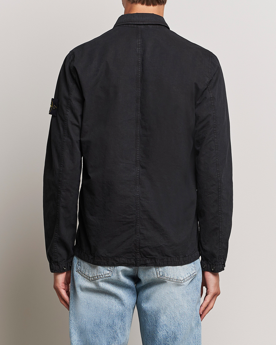 Herren | Hemden | Stone Island | Garment Dyed Cotton Overshirt Black