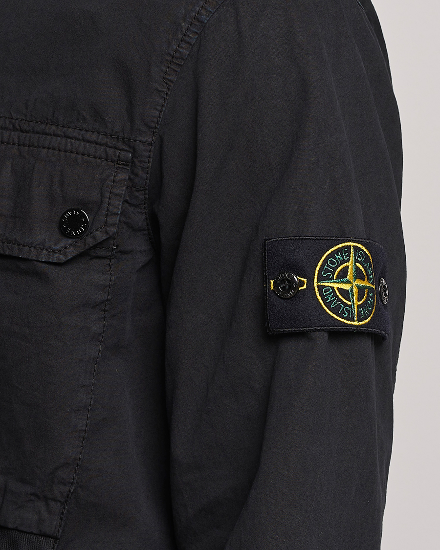 Herren | Hemden | Stone Island | Garment Dyed Cotton Overshirt Black