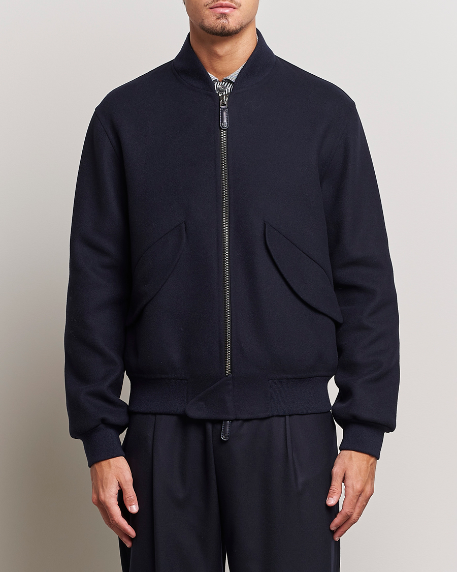 Herren | Jacken | Giorgio Armani | Wool/Cashmere Bomber Jacket Navy