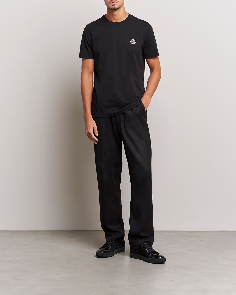 Herren | T-Shirts | Moncler | 3-Pack Logo T-Shirt Black/Grey/White