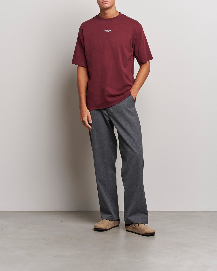 Herren | T-Shirts | Drôle de Monsieur | Classic NFPM T-Shirt Wine