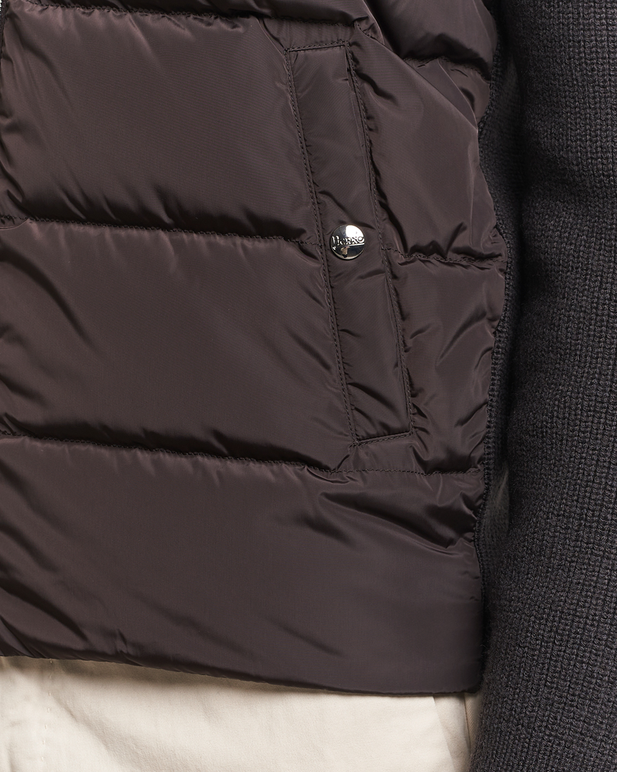Herren | Jacken | Herno | Knitted Hybrid Jacket Marrone