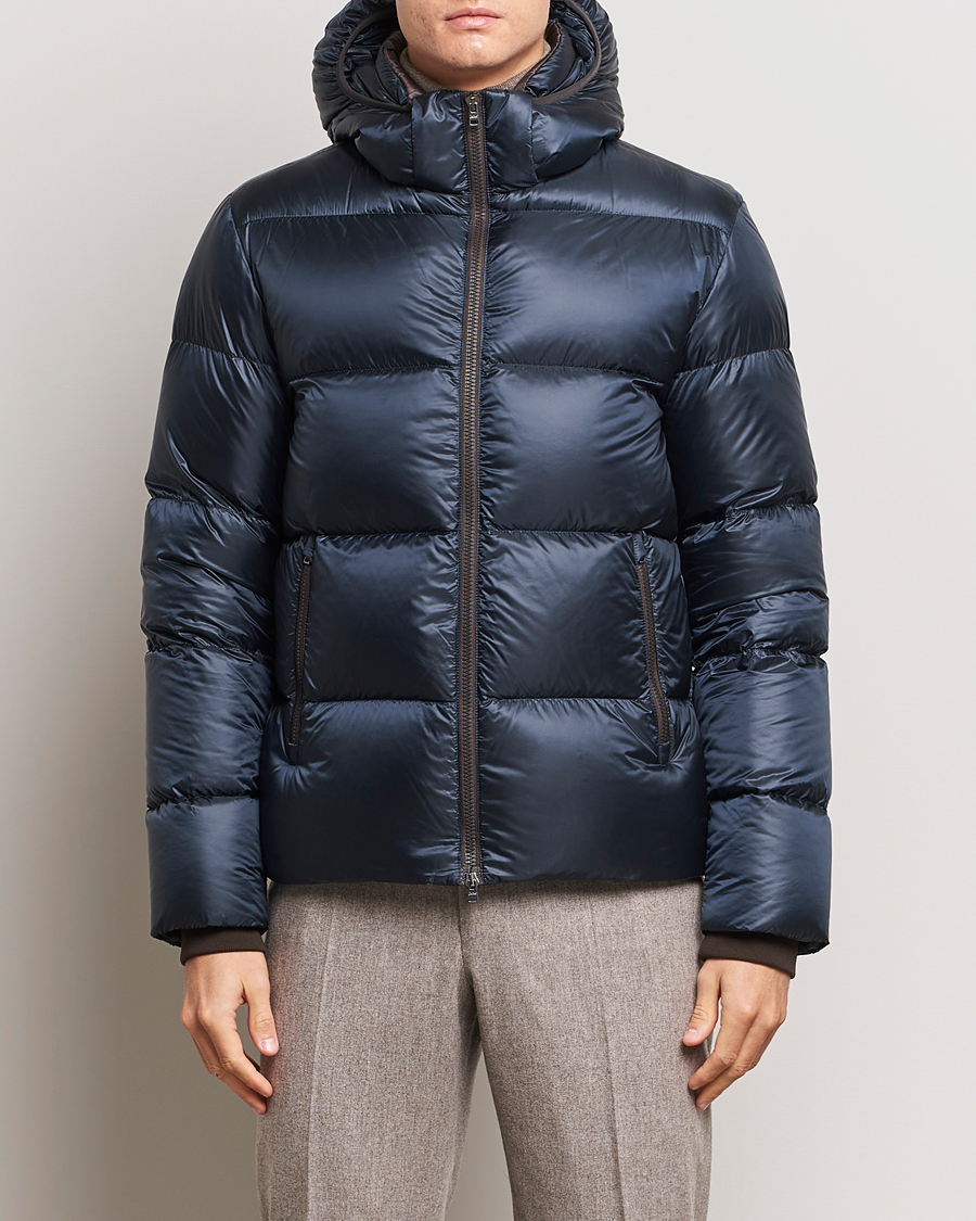Herren | Jacken | Herno | Ultralight Nylon Down Jacket Navy