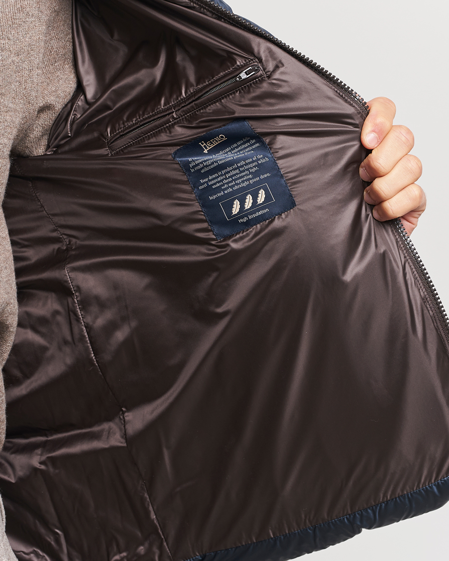 Herren | Jacken | Herno | Ultralight Nylon Down Jacket Navy