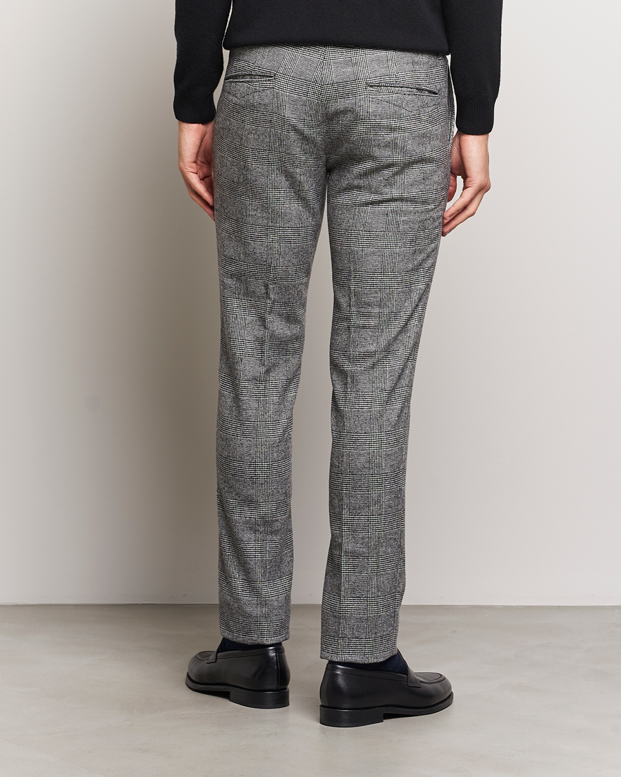 Herren | Hosen | Incotex | Slim Fit Prince Of Wales Check Pants Grey