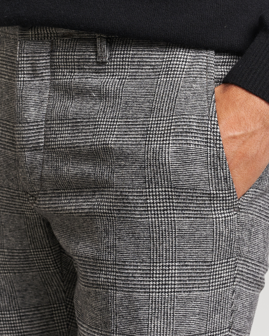 Herren | Hosen | Incotex | Slim Fit Prince Of Wales Check Pants Grey