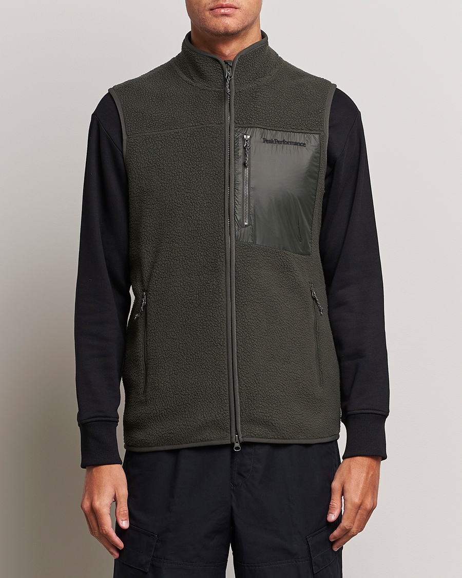 Herren | Westen | Peak Performance | Pile Vest Olive Extreme