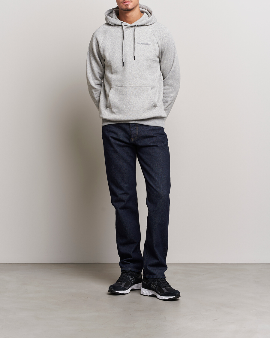 Herren | Pullover | Peak Performance | Original Logo Hoodie Grey Melange