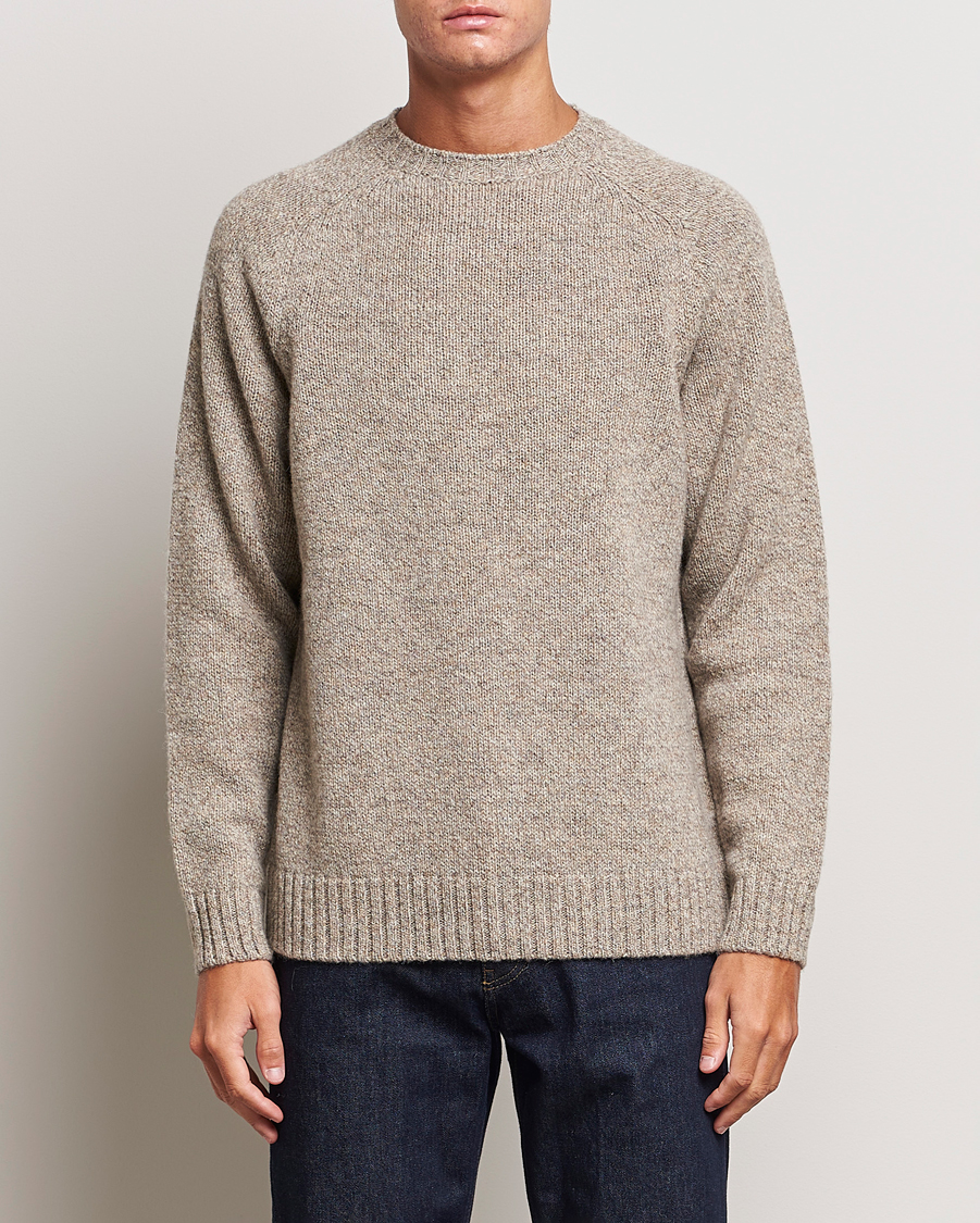 Herren | Pullover | Filson | Irish Wool 5-Guage Knitted Sweater Natural/Brown