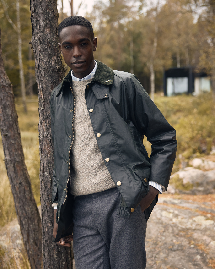 Herren | Pullover | Filson | Irish Wool 5-Guage Knitted Sweater Natural/Brown