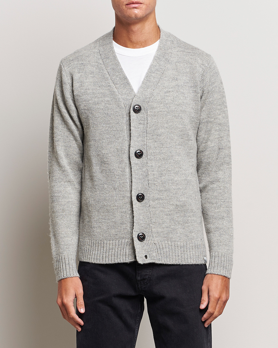 Herren |  | Peregrine | Maker's Stitch Merino Cardigan Light Grey