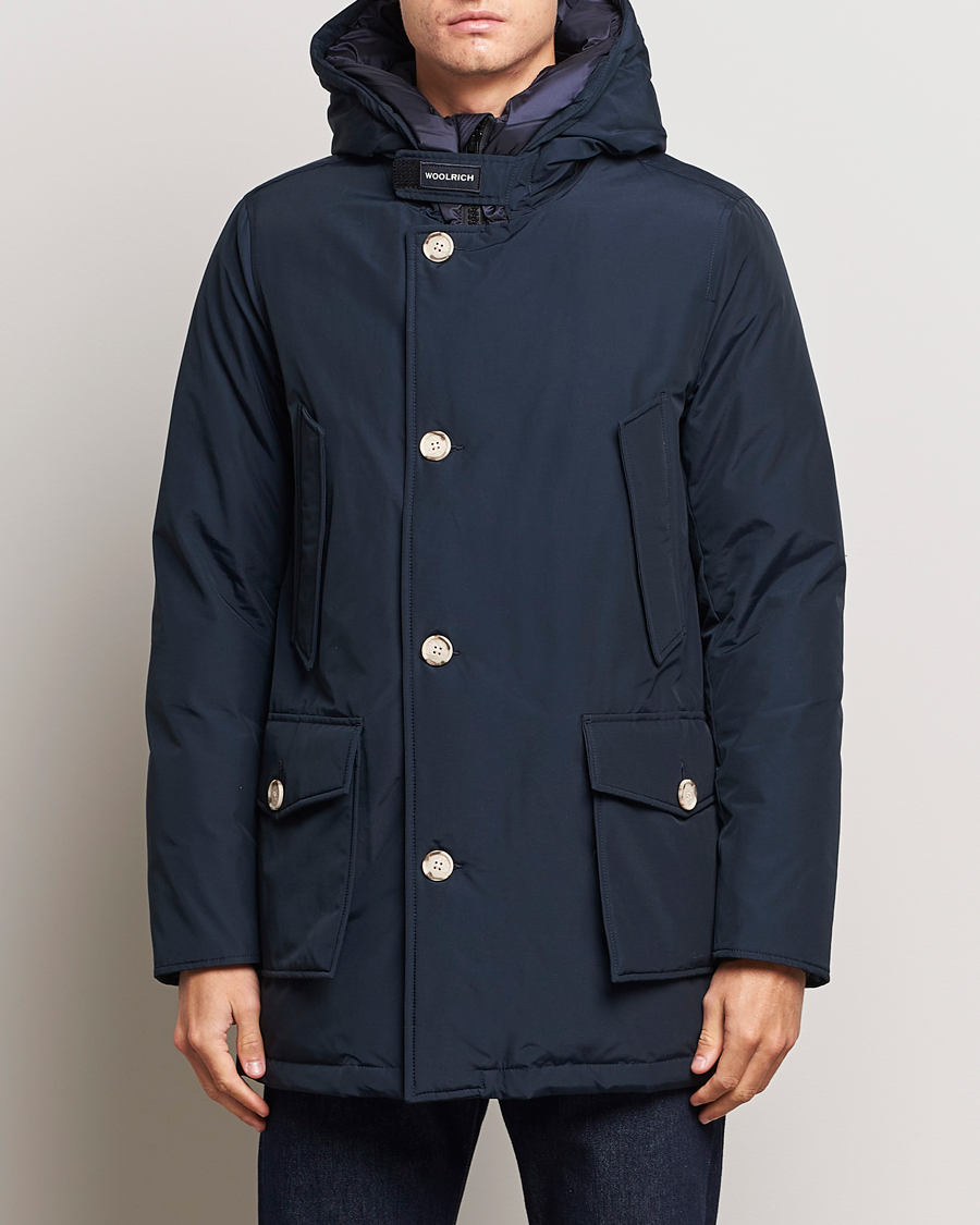 Herren | Klassische Jacken | Woolrich | Arctic Parka No Fur Melton Blue