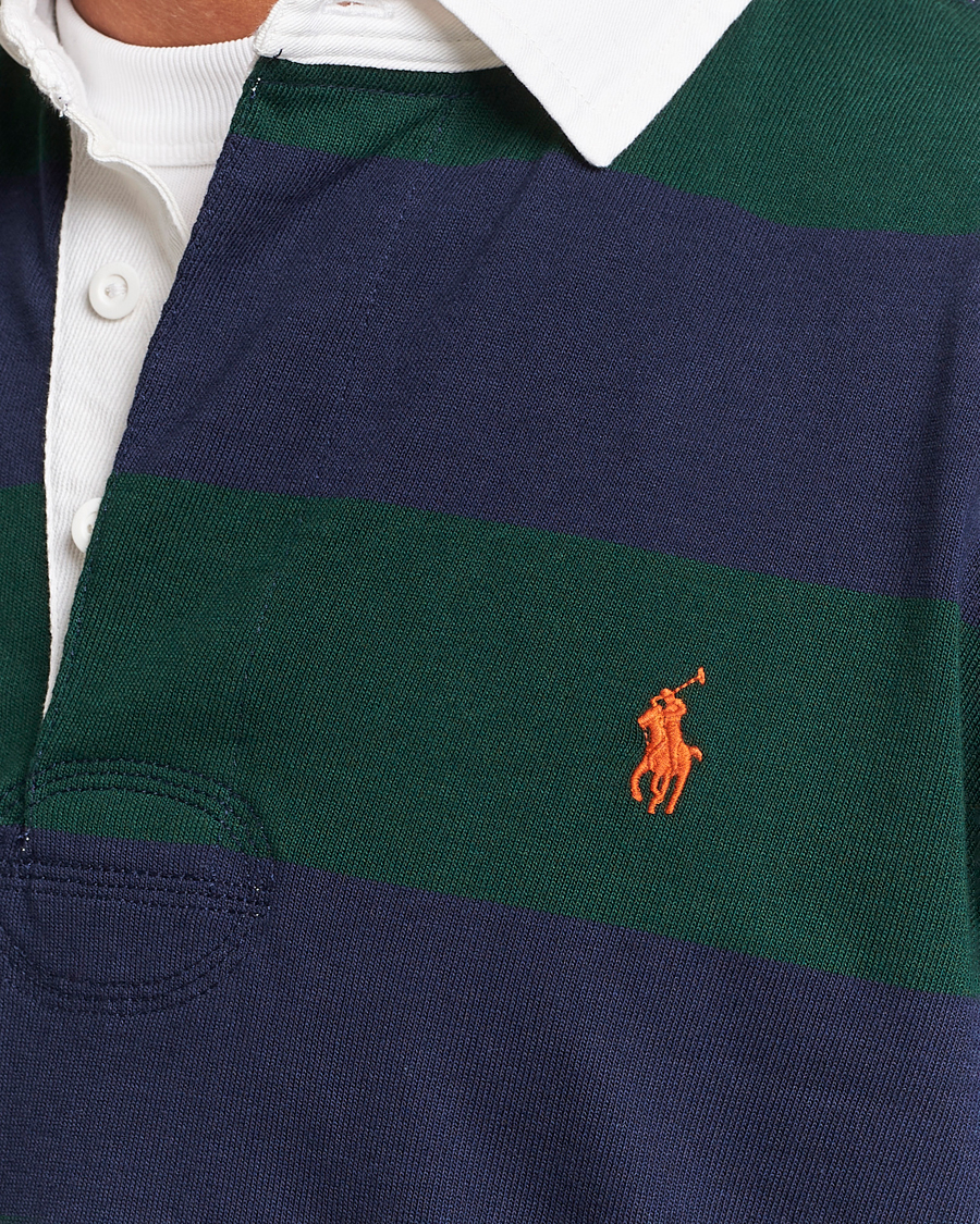 Herren | Pullover | Polo Ralph Lauren | Jersey Striped Rugger Navy/Green