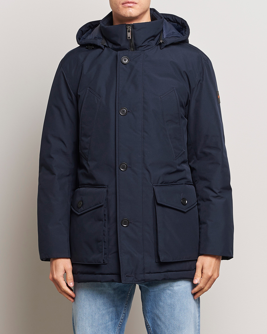 Herren | Zeitgemäße Jacken | BOSS ORANGE | Osiass Parka Dark Blue