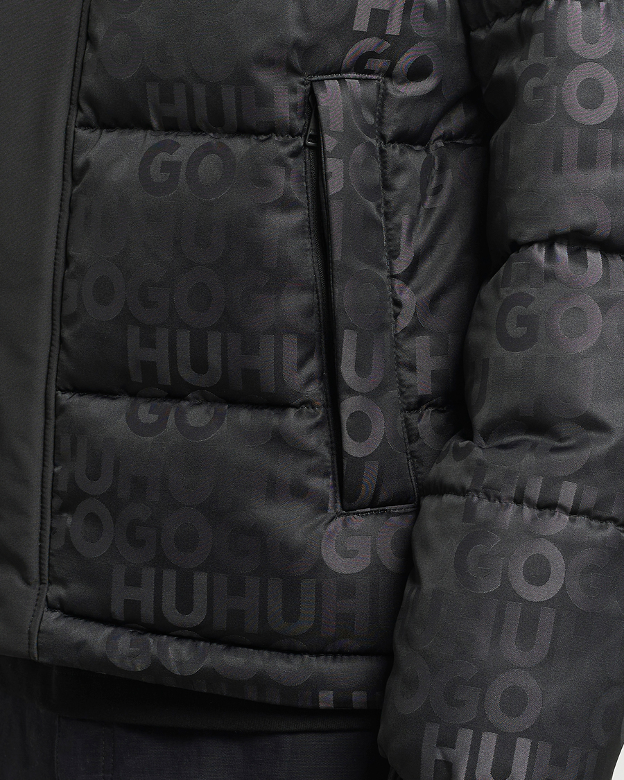 Herren | Jacken | HUGO | Balto Monogram Down Jacket Black