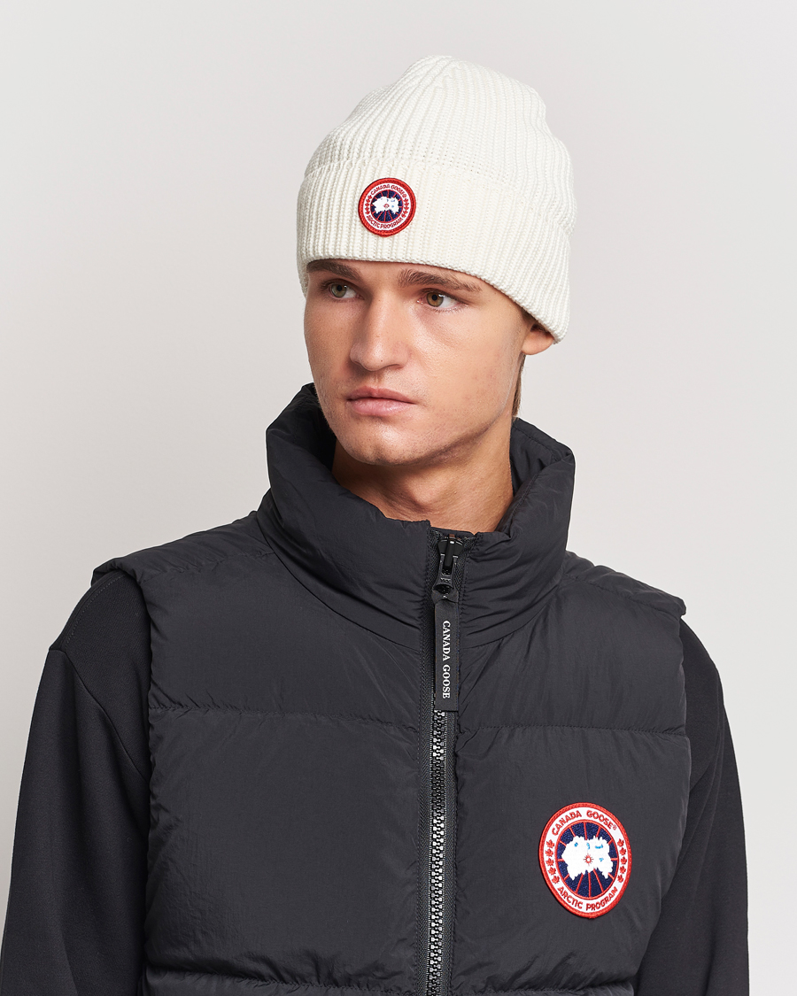 Herren | Canada Goose Arctic Disc Rib Toque Cottongrass | Canada Goose | Arctic Disc Rib Toque Cottongrass
