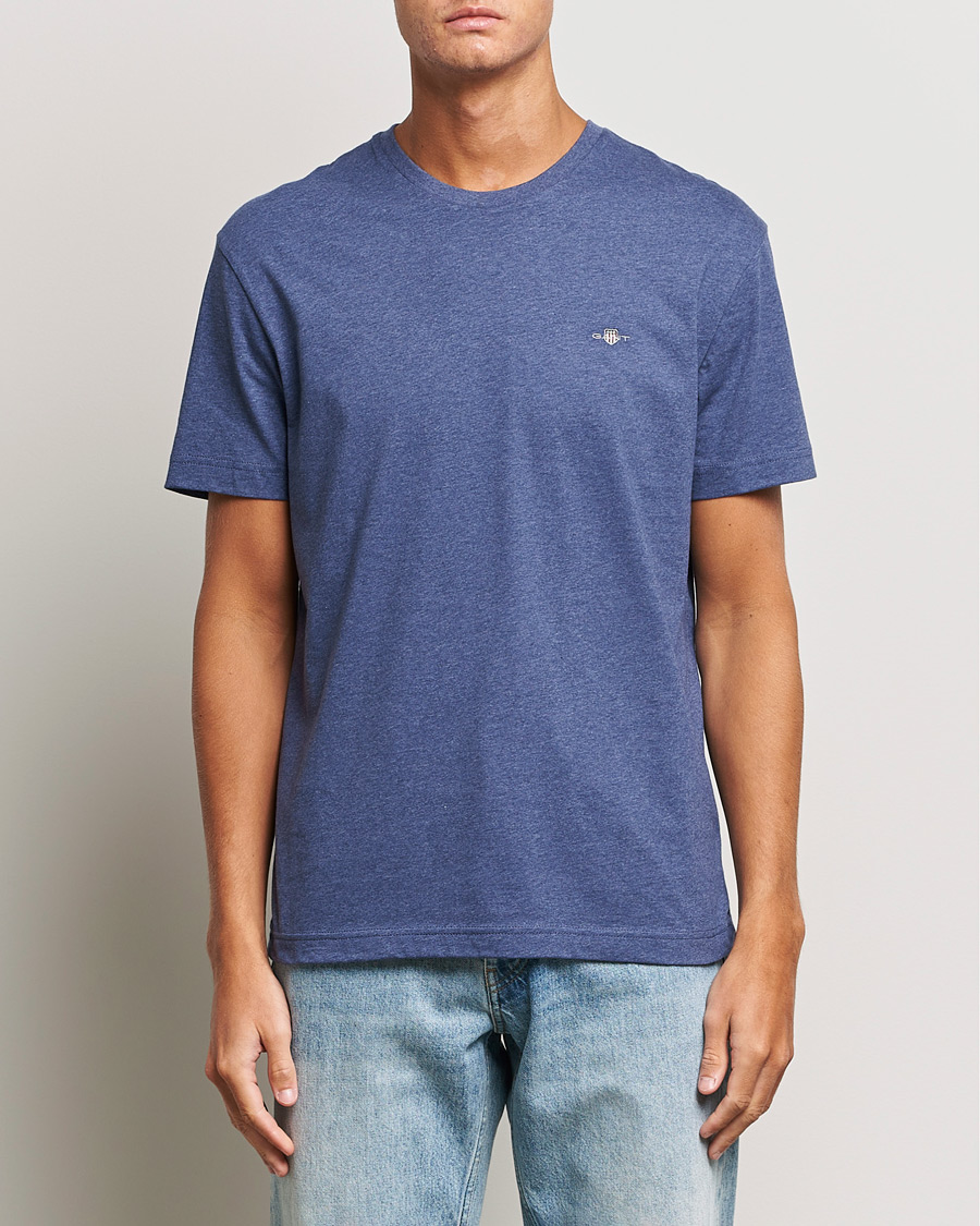 Herren |  | GANT | The Original T-Shirt Dark Jeansblue Melange