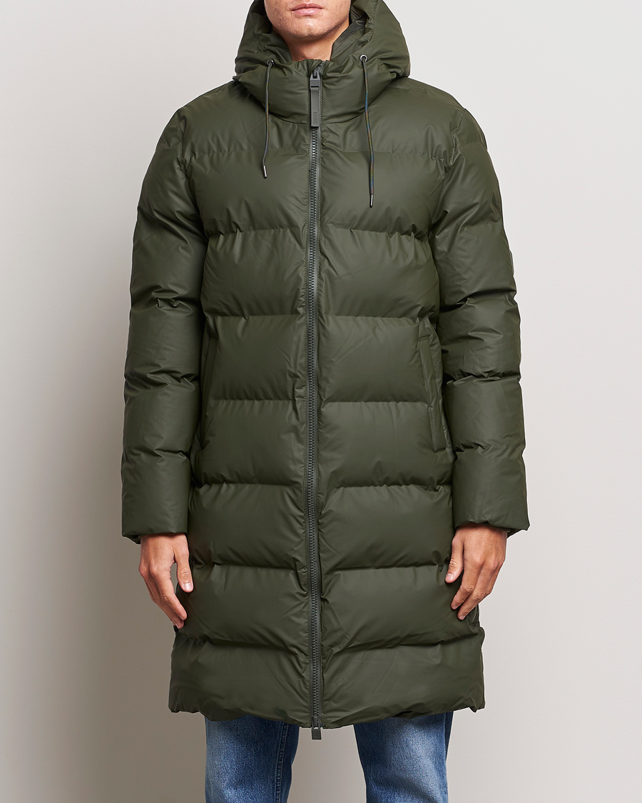 Herren | Jacken | RAINS | Alta Long Puffer Jacket Green