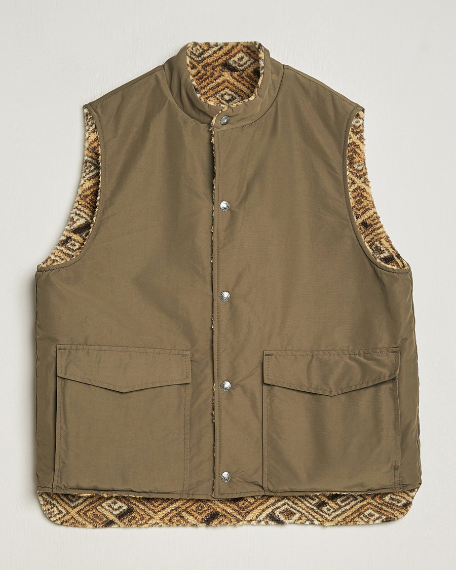 Herren | Jacken | orSlow | Reversible Kuba Vest Army Green