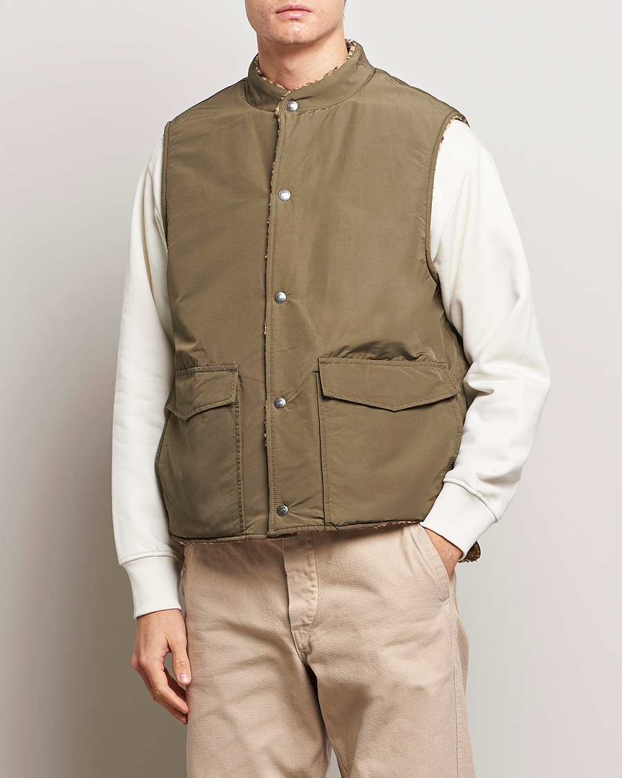 Herren | Jacken | orSlow | Reversible Kuba Vest Army Green