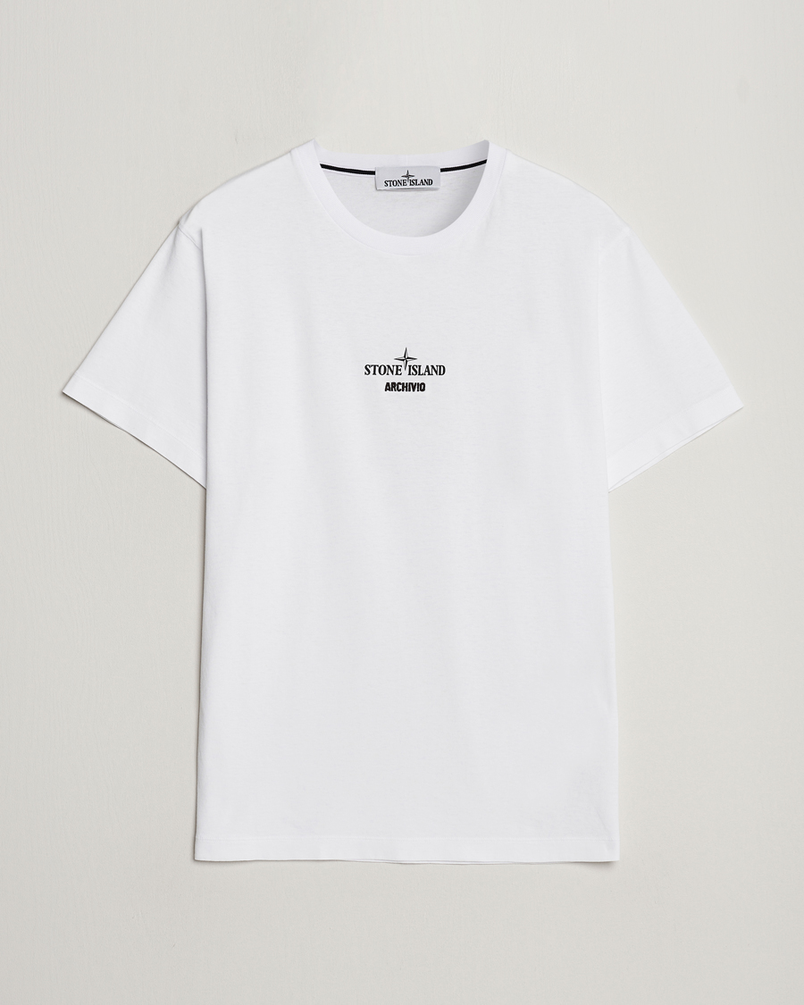 Herren | T-Shirts | Stone Island | Archivio Print T-Shirt White