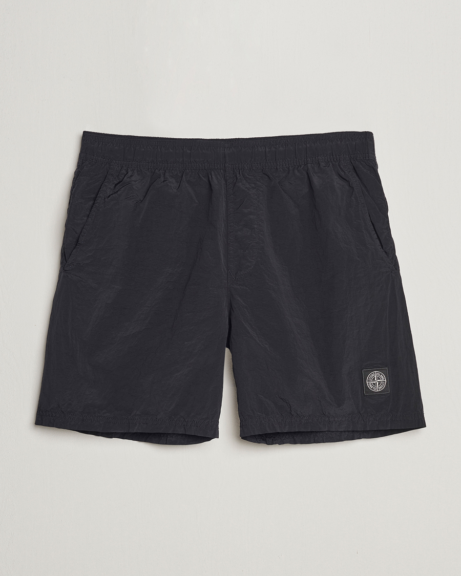 Herren | Badehosen | Stone Island | Nylon Metal Econyl Swimshorts Black