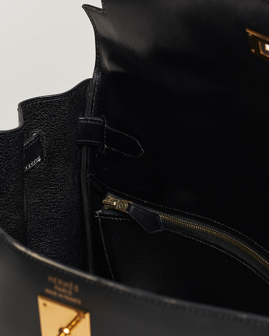 Herren | Hermès Pre-Owned Kelly 35 Handbag Black | Hermès Pre-Owned | Kelly 35 Handbag Black
