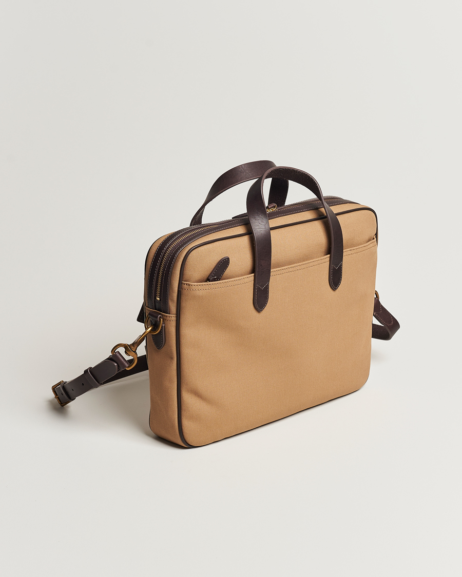Herren | Polo Ralph Lauren Canvas/Leather Computer Bag Tan | Polo Ralph Lauren | Canvas/Leather Computer Bag Tan