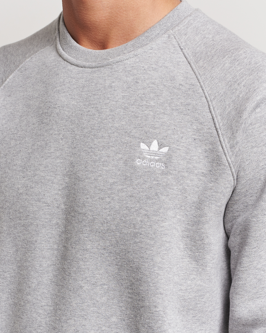 Herren | Pullover | adidas Originals | Essential Crew Neck Sweatshirt Grey Melange