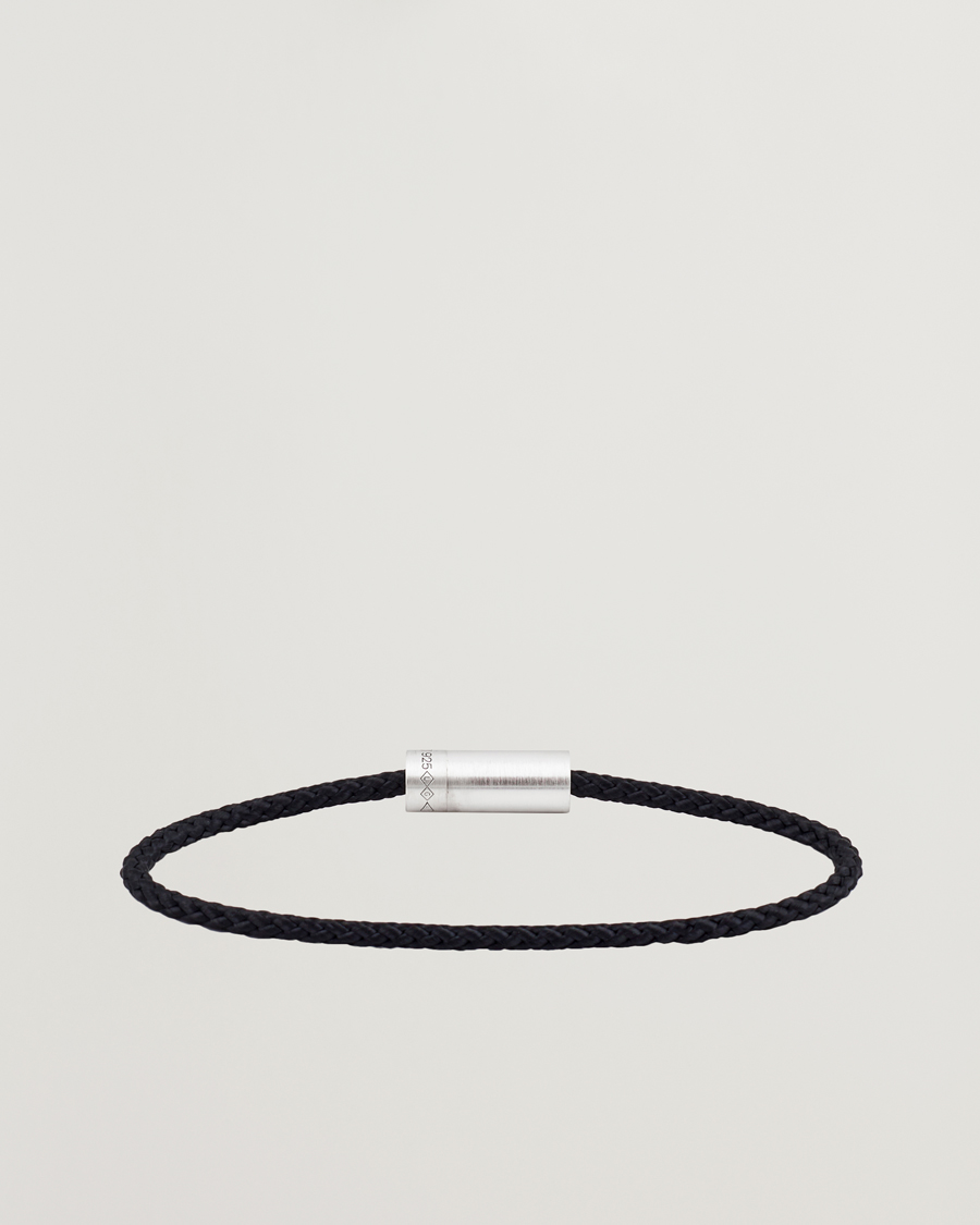 Herren |  | LE GRAMME | Nato Cable Brushed Bracelet Black/Sterling Silver 7g