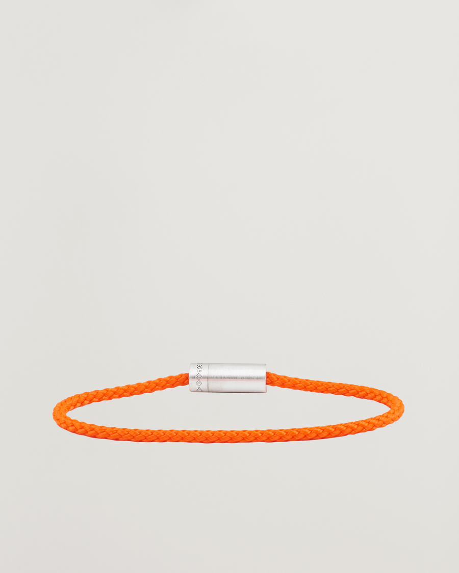 Herren |  | LE GRAMME | Nato Cable Brushed Bracelet Orange/Sterling Silver 7g