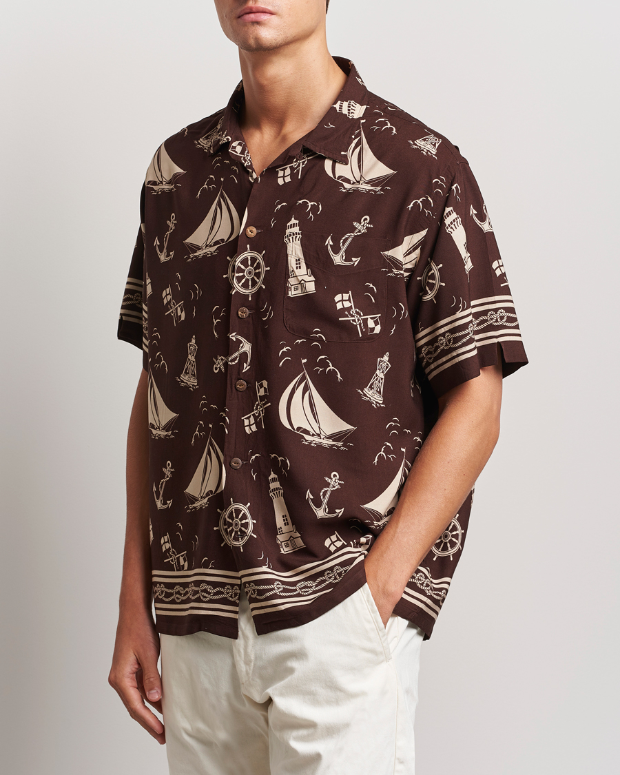 Herren |  | Polo Ralph Lauren | Printed Rayon Short Sleeve Shirt Captins Convo