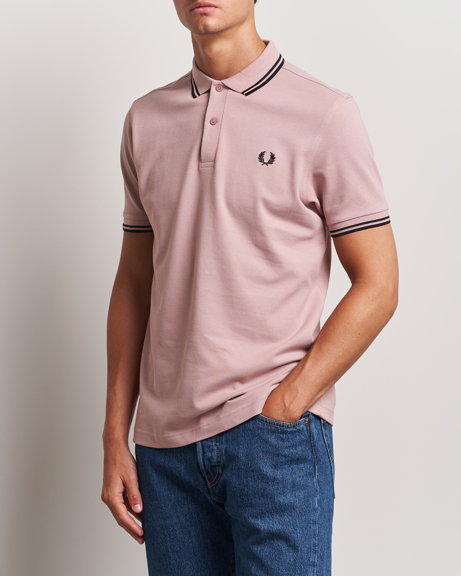 Herren |  | Fred Perry | Twin Tipped Polo Shirt Dusty Rose Pink