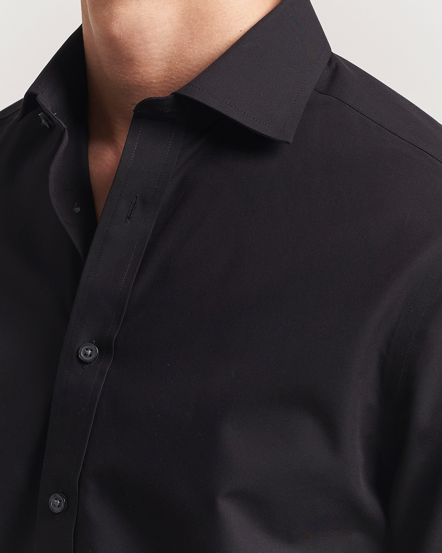 Herren | Hemden | Charles Tyrwhitt | Slim Fit Non Iron Poplin Cut Away Shirt Black
