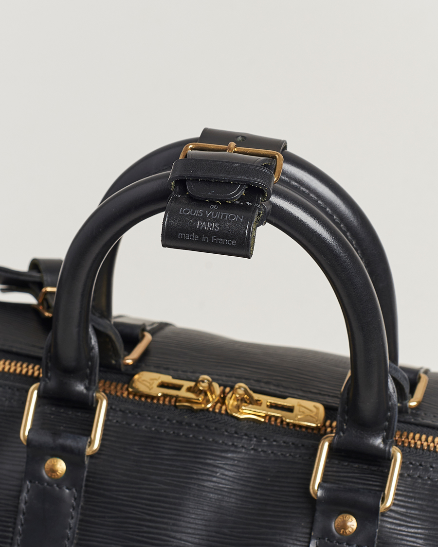 Herren | Louis Vuitton Pre-Owned Keepall 50 Epi Leather Travel Bag Black | Louis Vuitton Pre-Owned | Keepall 50 Epi Leather Travel Bag Black