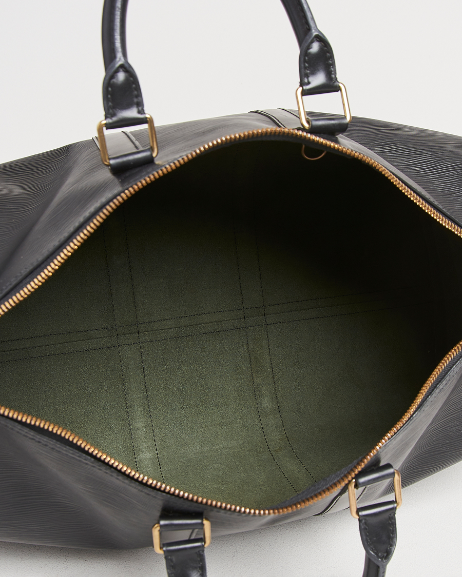 Herren | Louis Vuitton Pre-Owned Keepall 50 Epi Leather Travel Bag Black | Louis Vuitton Pre-Owned | Keepall 50 Epi Leather Travel Bag Black