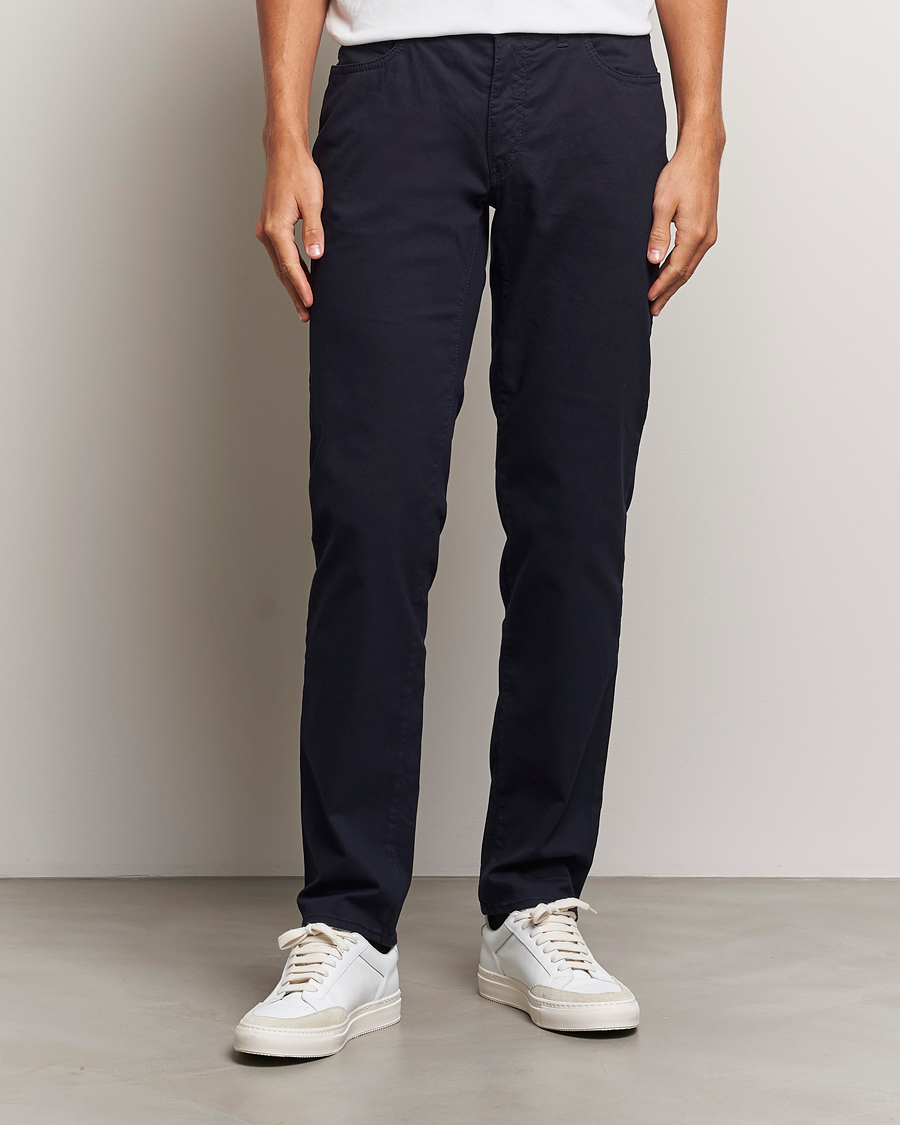 Herren | Hosen | Brax | Cadiz Cotton Satin 5-Pocket Pants Perma Blue