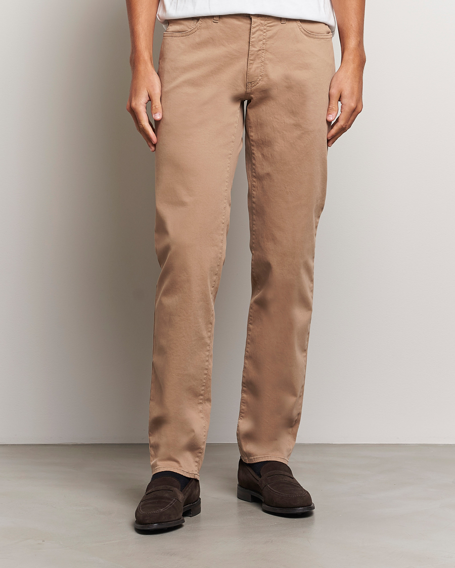 Herren | 5-Pocket-Hosen | Brax | Cadiz Cotton Satin 5-Pocket Pants Beige