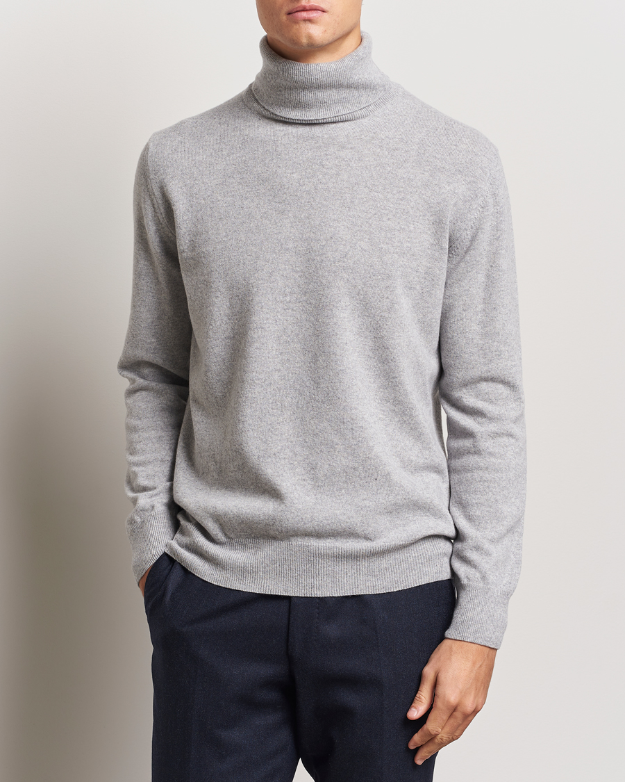 Herren |  | Morgano | Wool/Cashmere Rollneck Mid Grey