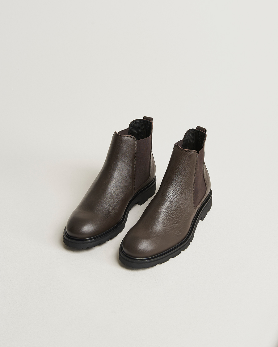 Herren | Schuhe | UBR | Thunder Chelsea Leather Boot Dark Brown