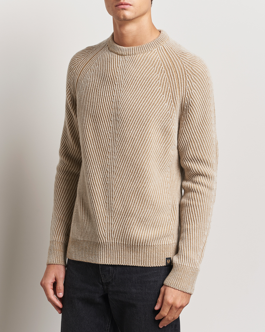 Herren |  | Belstaff | Centenary Wool Rib Jumper Chalk