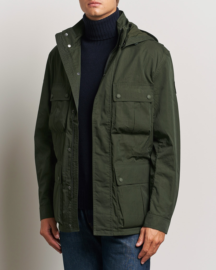 Herren | Best of British | Belstaff | Drome Field Jacket Tile Green