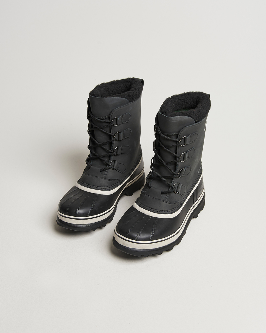 Herren | Wildlederschuhe | Sorel | Caribou WP Felt Lined Leather Boots Black