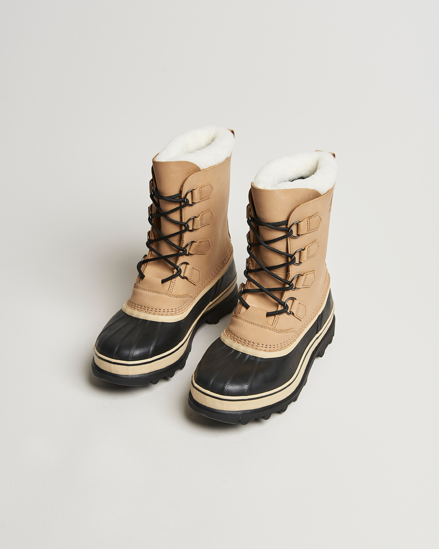 Herren | Sorel | Sorel | Caribou WP Felt Lined Leather Boots Buff