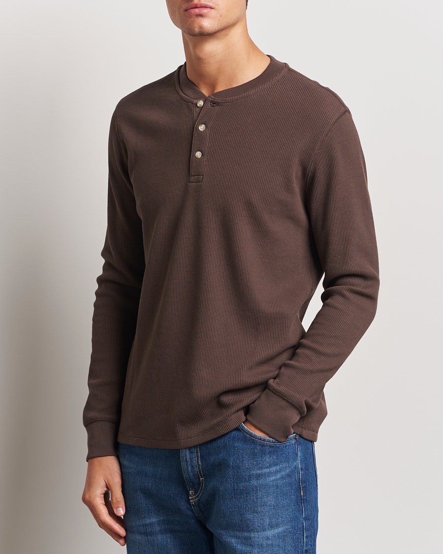 Herren |  | Levi\'s | Thermal Henley Chocolate Brown